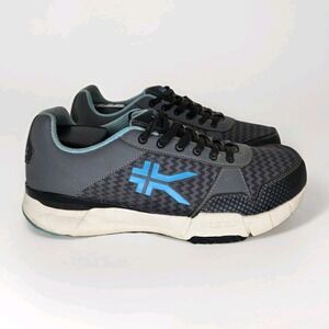 Kuru Quantum Athletic Shoes Women's 8 Medium Grey Blue Walking Pain Relief Arch
